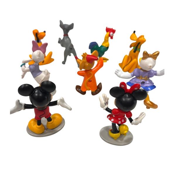 Disney Figurine Lot Mickey Minnie Pluto Daisy PVC Cake Topper Figures - Picture 6 of 15